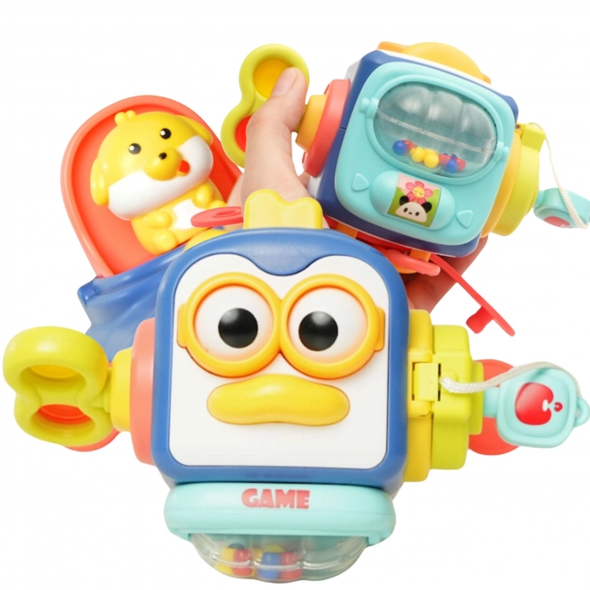WOOPIE Pingouin Montessori Cube Sensoriel 6-en-1