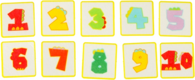 Montessori sensorisch manipulatiebord met dinothema blauw