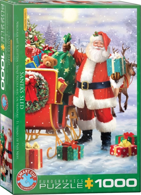 Puzzel Santa's slee 1000 stukjes