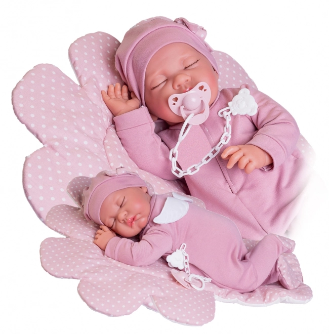 Antonio Juan 33226 LUNA - slapende realistische pop baby met zacht stoffen lichaam - 42 cm