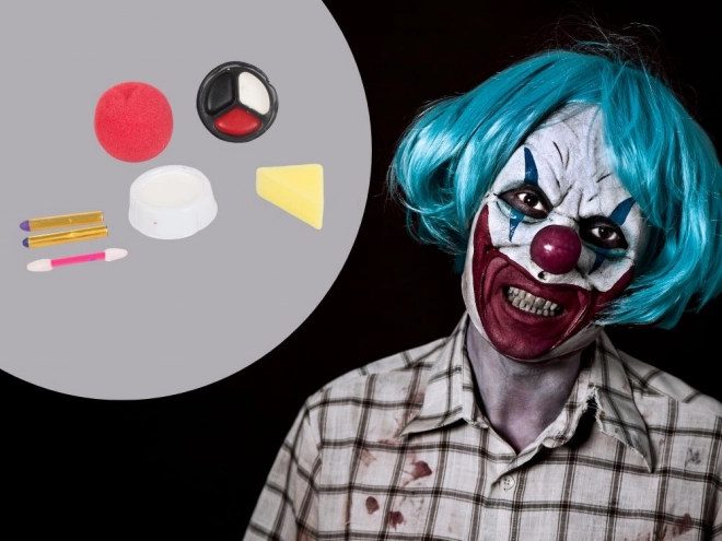 Clown-Schminkset für Halloween und Cosplay