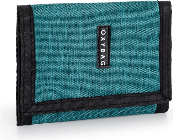 Portefeuille textile pratique OXY Unicolor vert