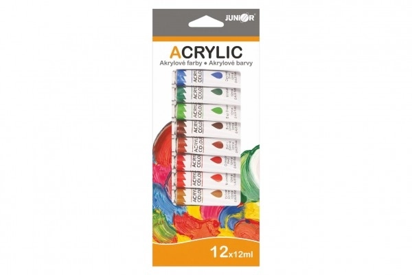 Set van 12 acrylverven