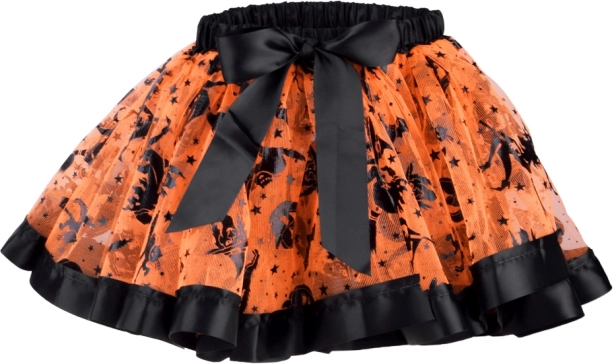 Tutu-Rock mit Halloween-Prints
