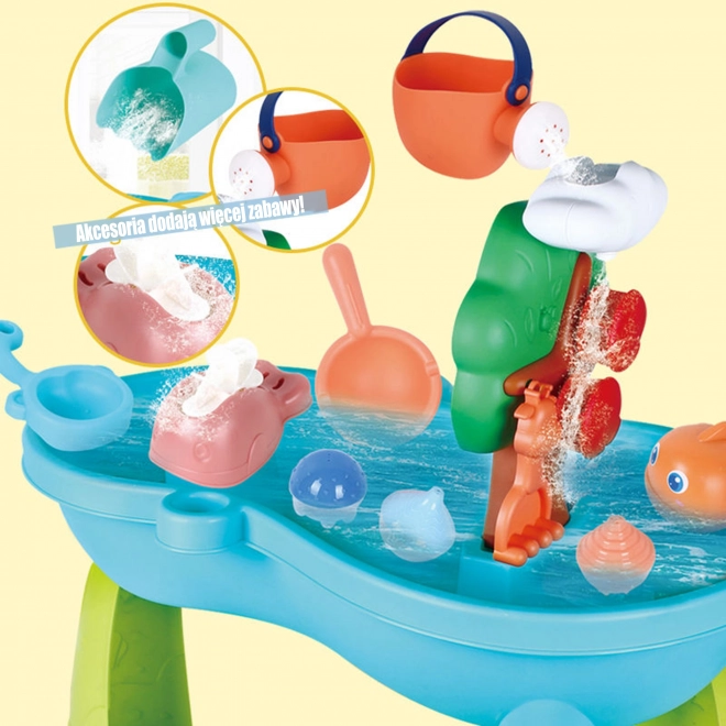 Children's Water Table 2-in-1 with Sandbox and Waterfall WOOPIE