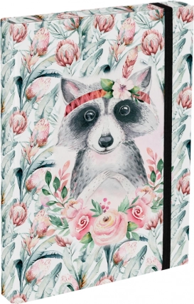 BAAGL A4 School Notebook Folder Raccoon