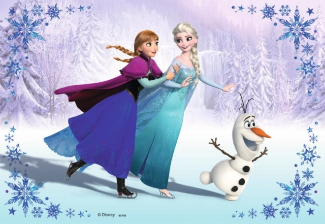 Puzzel 2x24 stukken Frozen Zusters voor Altijd