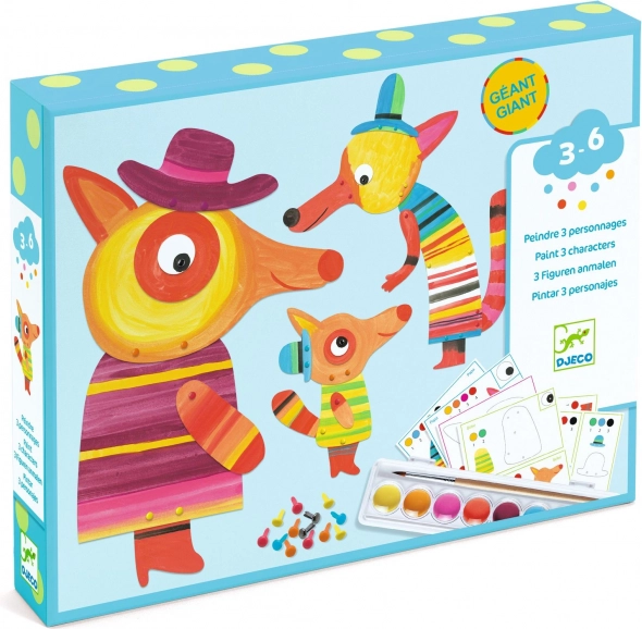 Creative Set Fox Family