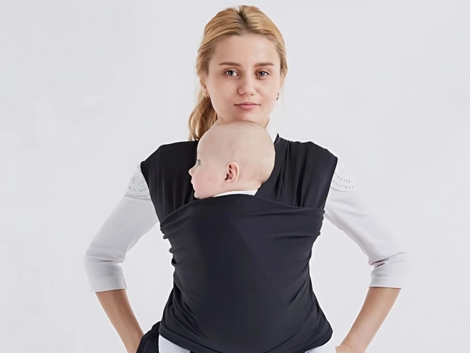 Ademend stoffen draagdoek voor baby's