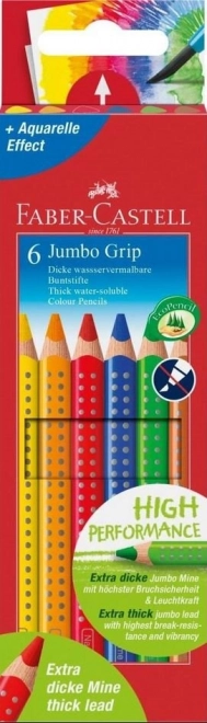 Faber-Castell Jumbo Grip Colored Pencils 6 pcs