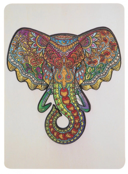 Contour houten puzzel olifant