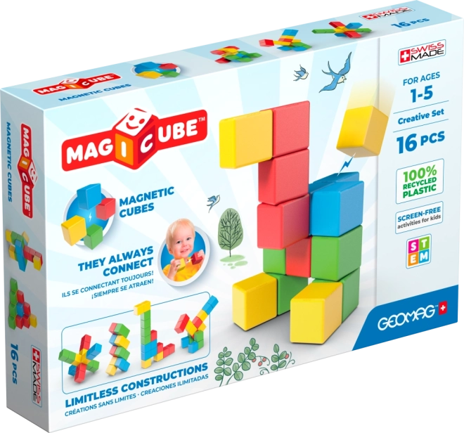 Geomag Magicube Creative – cubes magnétiques 16 pièces