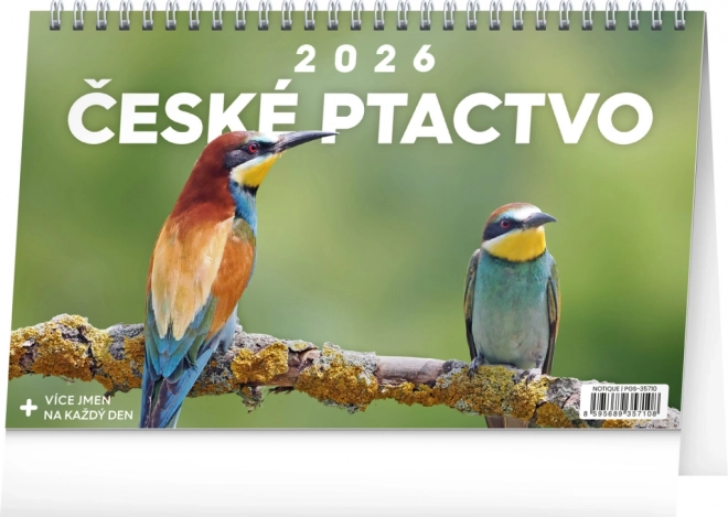 Bureaukalender Tsjechische vogelwereld 2026