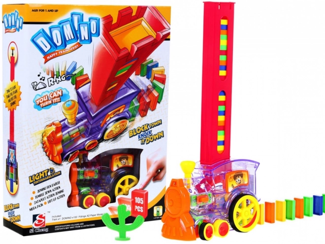 Interaktive Lokomotive mit Domino-Effekt
