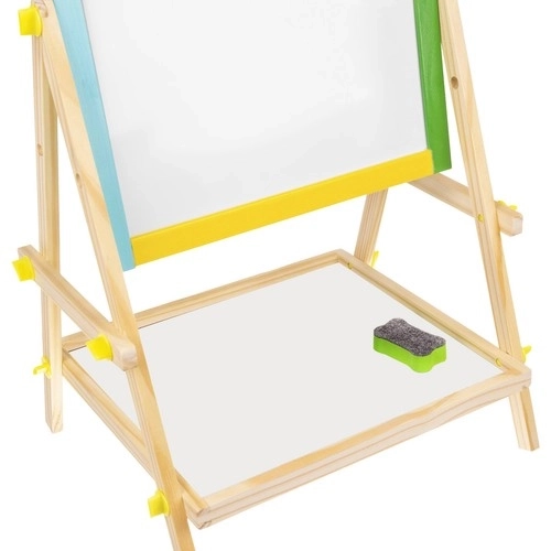 Houten tweezijdig bord voor kinderen