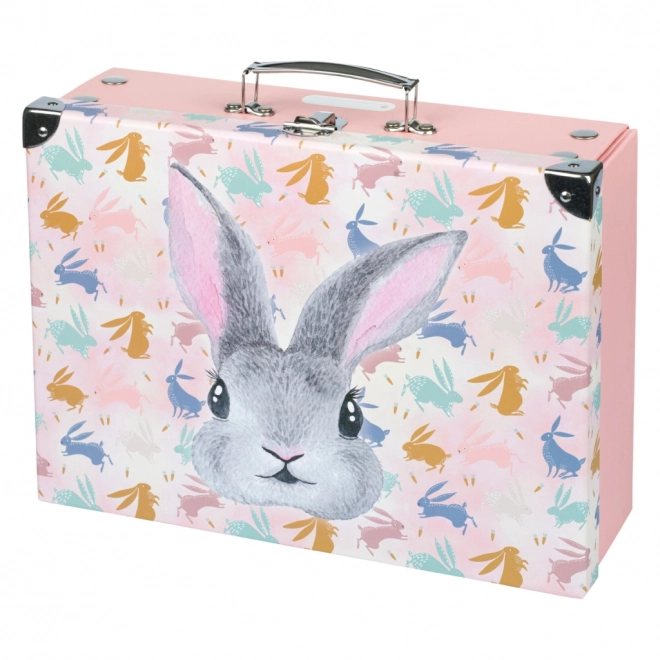 BAAGL Opvouwbare schoolkoffer Bunny met metaalbeslag