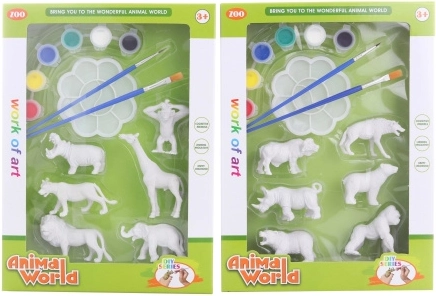 Paintable Safari Animals – Creative Set for Kids