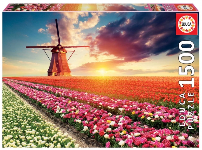 Puzzel Land van tulpen 1500 stukjes van EDUCA