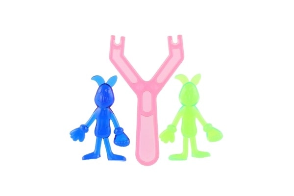 Dieren figuurtje slijm 2 stuks silicone 2 kleuren op kaart 19x23,5cm