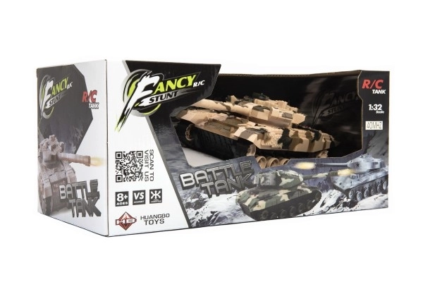 Remote-Controlled Tank with Rechargeable Pack and Sound Effects