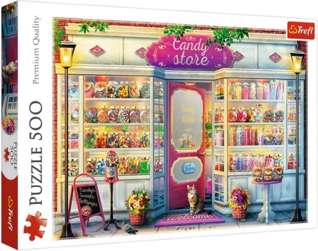 Puzzle 500 pièces – petite boutique de douceurs