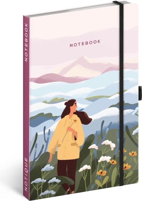 NOTIQUE gelijnd notitieboek landschap 13 × 21 cm