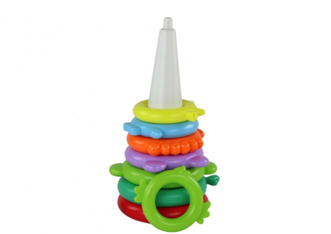 Piramide Eenhoorn Puzzel 13 Ringen Kleurrijk 43cm x 18cm x 18cm