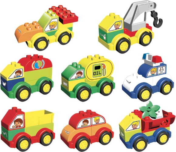 L-W Toys Junior car blocks, 62 pcs