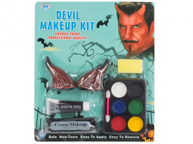 Duivelse make-up set voor Halloween