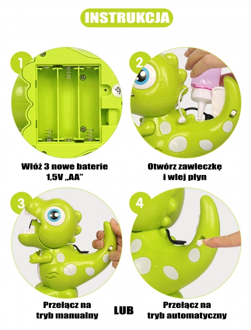 Dinosaur Bubble Machine for Kids