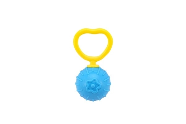 Rammelaars retro plastic 18cm diameter 5cm mix kleuren in zak 0m+
