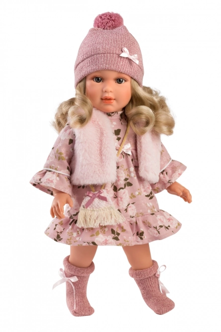 Realistic Doll Lucia 40 cm with Soft Fabric Body