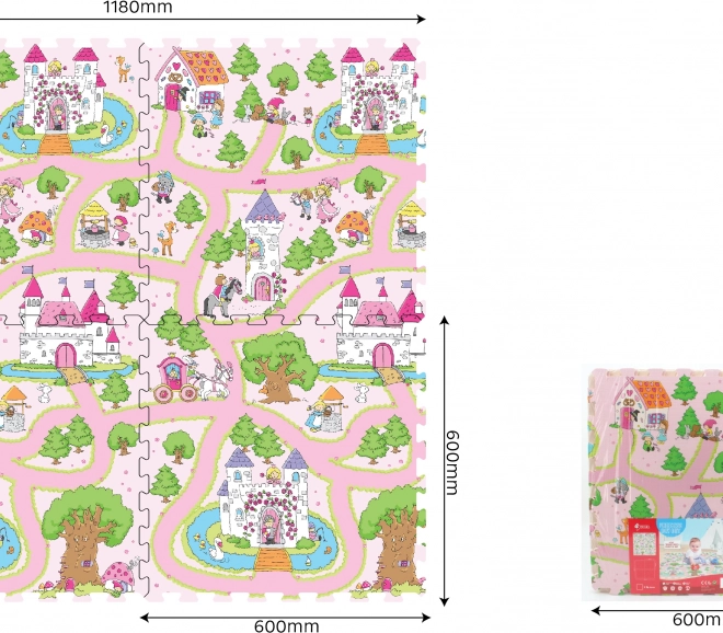 Blocs doux princesse 60 x 60 cm 4 pcs