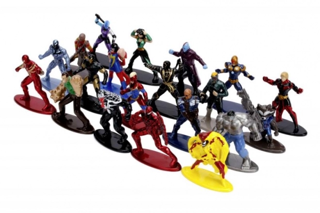 Figurines de collection en métal Marvel 20 pcs