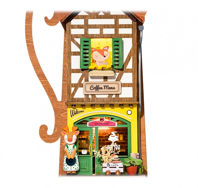 Miniaturhäuschen zum Aufhängen Gemütliches Café