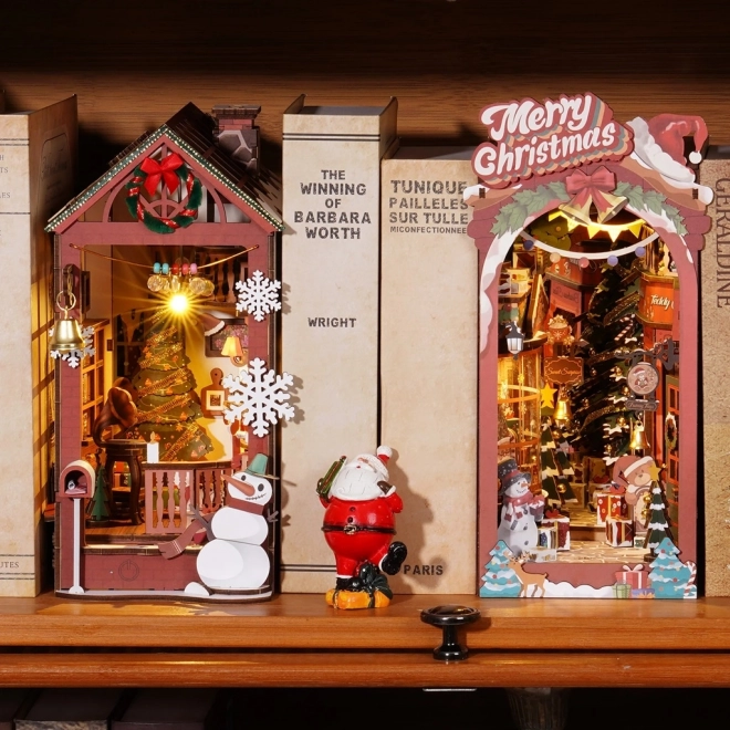 Handgefertigte Weihnachtsgasse Buchstütze