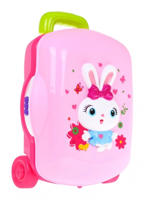 Interactief toilet 2in1 roze koffer voor meisjes 2+ Melodieën Lichten + accessoires