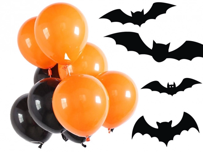 Halloween ballonnen zwart en oranje 20 stuks