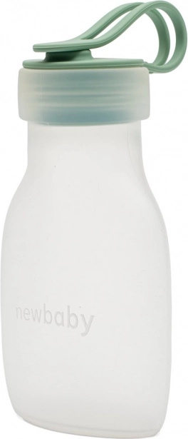 Siliconen melkflesje New Baby groen