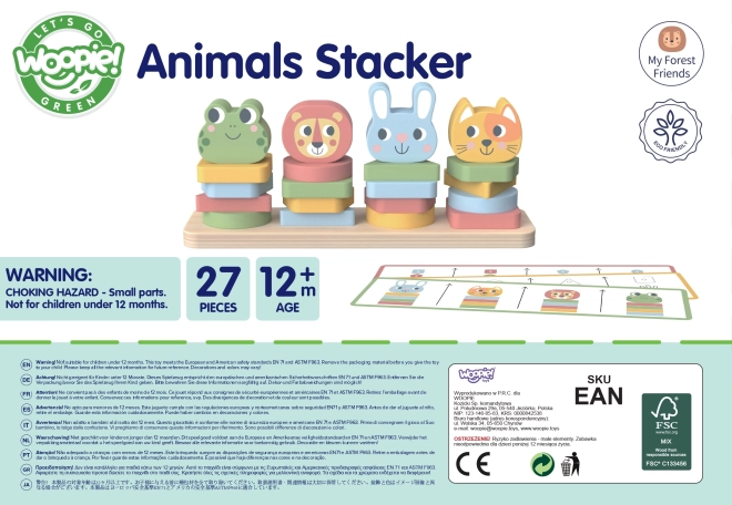 Woopie Montessori Dierenpiramide 27 stuks