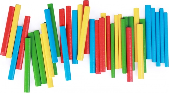 Gekleurde stokjes voor visueel leren