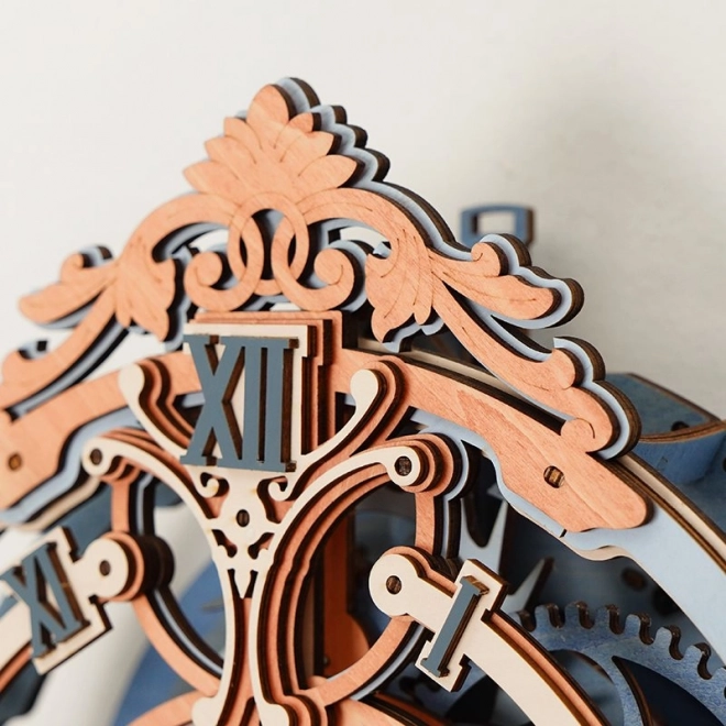 RoboTime 3D houten mechanische puzzel - Wandklok