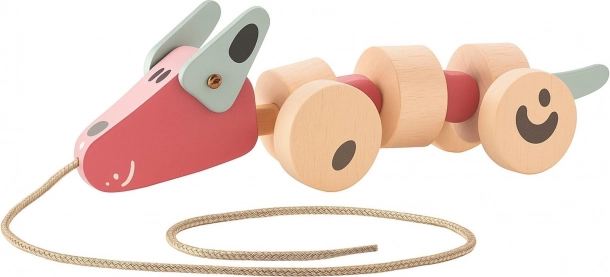 Cubika Pastell-Zieh-Entchen aus Holz