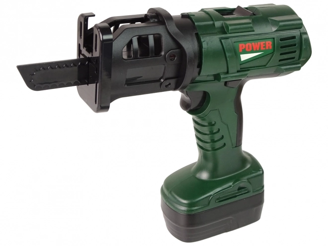 Children's Tool Set with Case and Green Battery Drill