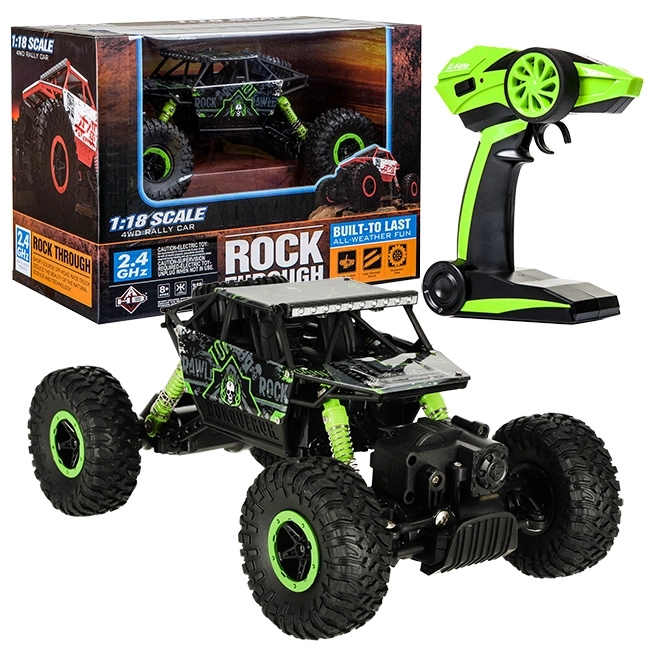 Remote Control Rock Crawler Car – Green