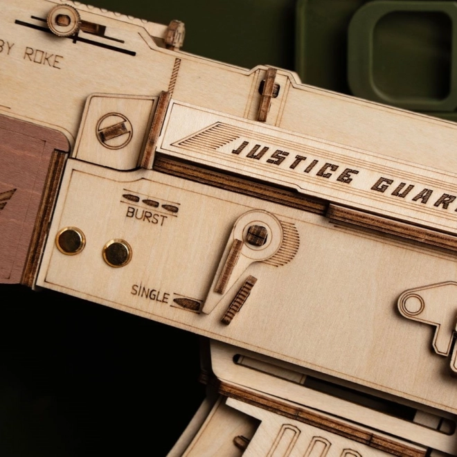 RoboTime 3D Puzzle mécanique en bois fusil d'assaut AK-47