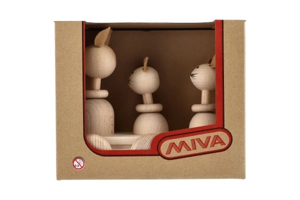 Wooden Pull Toy Three Mice