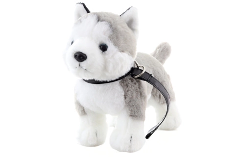 Soft Toy Husky with Leash Eco-Friendly