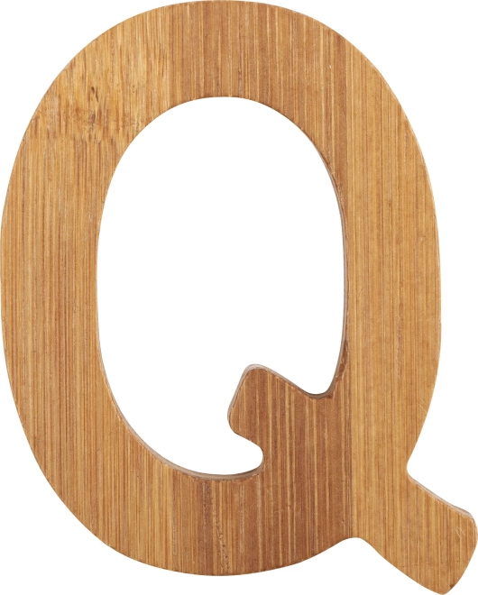 Bamboe letter Q small foot
