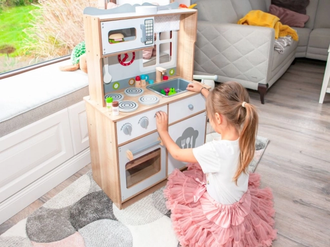 Wooden Children's Kitchen Set with Accessories by Ecotoys